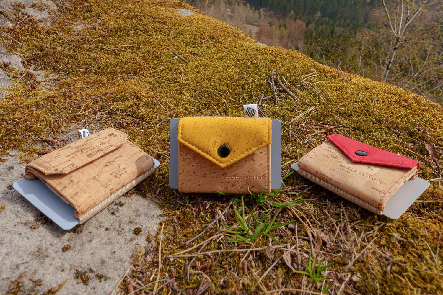 Nachhaltige Mini Kork Wallets