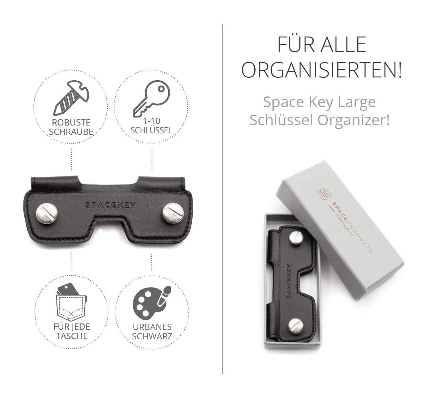 Space Key Large - Funktionsweise des Keyorganizers