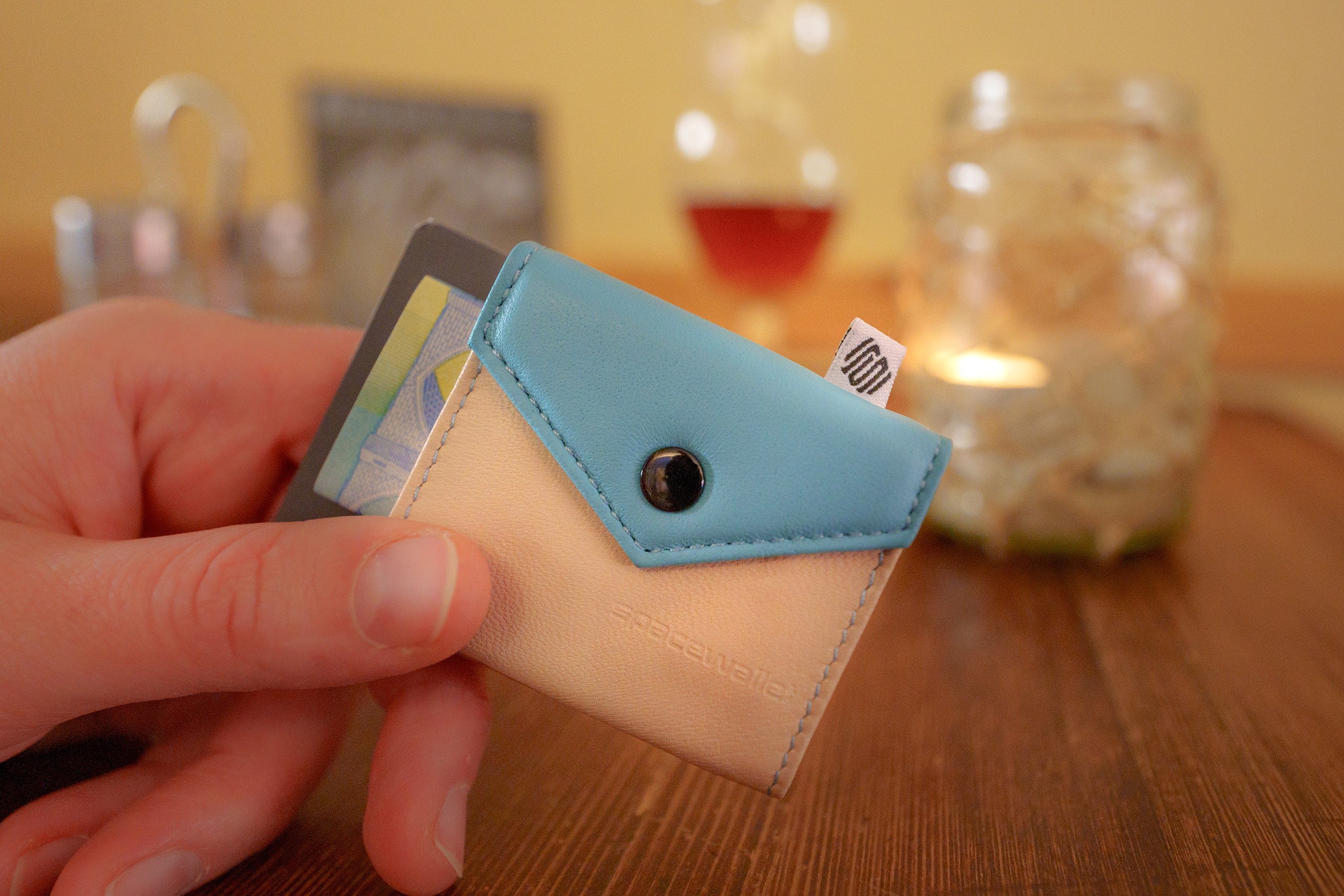 zweifarbiges Products Druckknopf Wallet Wallet Space Mini Space – - mit ❖ Peak Münzfach